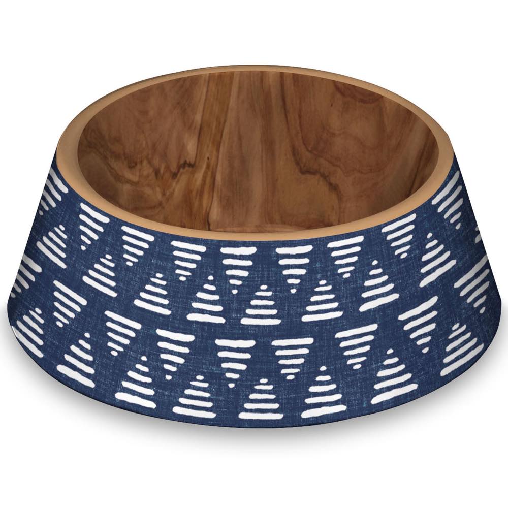 TarHong Indigo Oasis Double Wall Dog Bowl