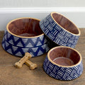 TarHong Indigo Oasis Double Wall Dog Bowl