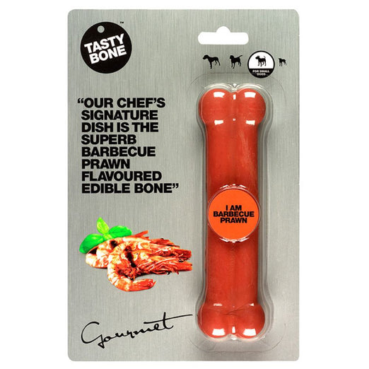 Tastybone BBQ Prawn Flavoured Gourmet Edible Bone Dog Chew Treat - Kohepets