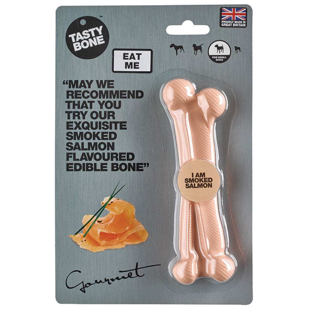 Tastybone Smoked Salmon Flavoured Gourmet Edible Bone Dog Chew Treat - Kohepets