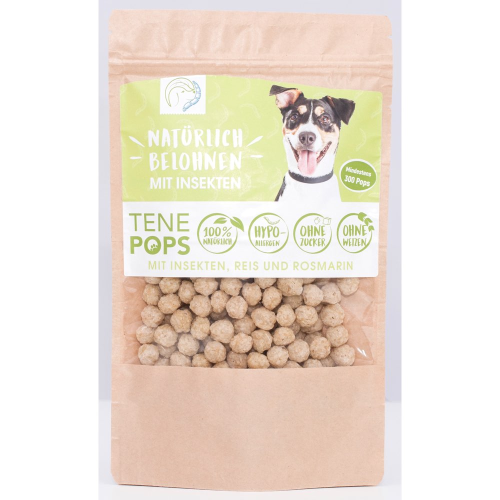 TenePops Insects, Rice & Rosemary Dog Treats 65g - Kohepets