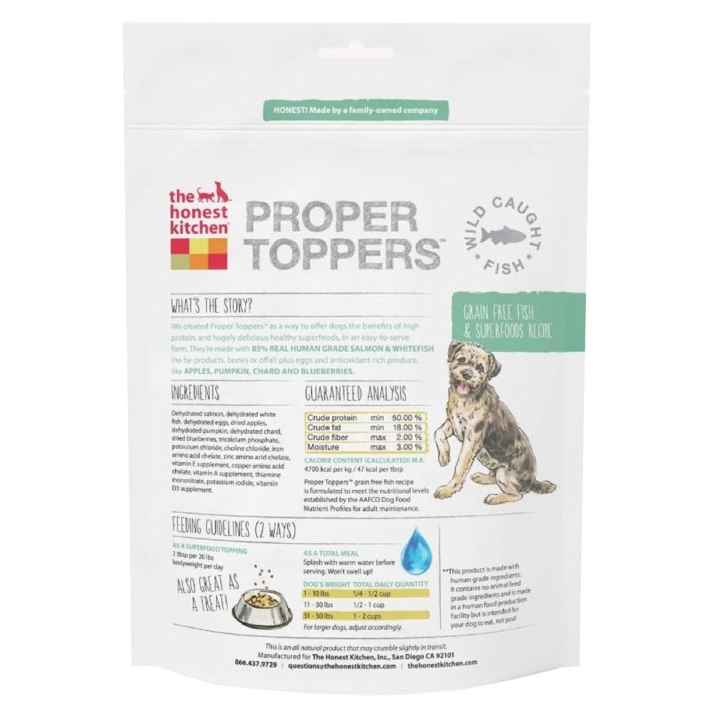 The Honest Kitchen Grain Free Fish Proper Toppers 5.5oz | Kohepets
