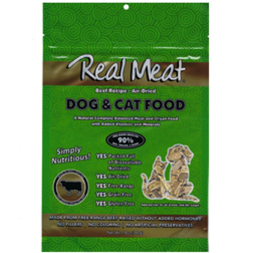 28% OFF 5oz: Real Meat Company Air-Dried Beef Cat & Dog Food - Kohepets