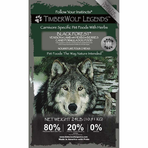 Timberwolf Legends Black Forest Venison & Lamb Grain Free Dry Dog Food - Kohepets