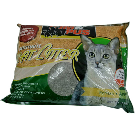 Tom & Pus Bentonite Clumping Clay Cat Litter Apple Scented 10L - Kohepets