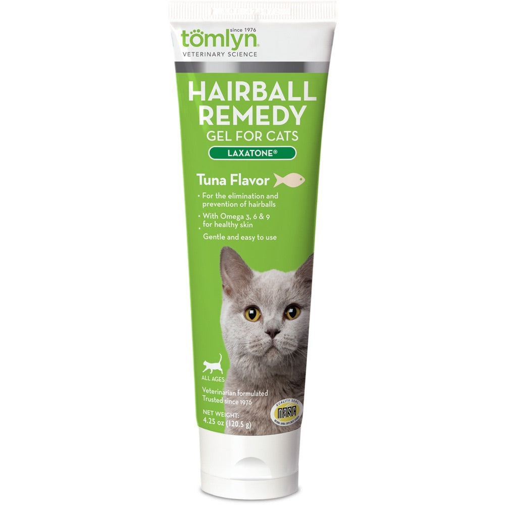 Tomlyn Laxatone Hairball Remedy Gel for Cats (Tuna Flavour) 2.5oz - Kohepets