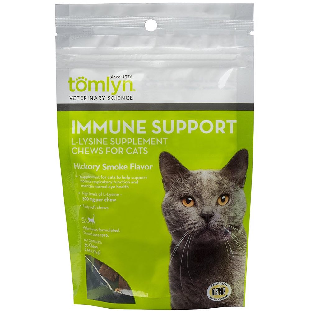 Tomlyn Immune Support L-Lysine Chews for Cats (30 Chews) - Kohepets