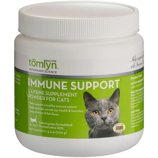 Tomlyn Immune Support L-Lysine Supplement Powder for Cats 3.5oz - Kohepets