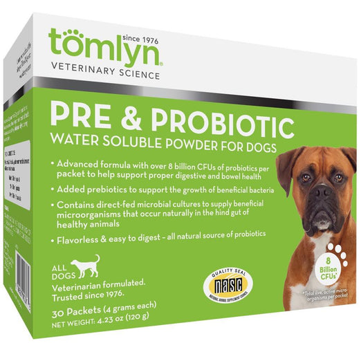 Tomlyn Pre & Probiotic Water Soluble Powder for Dogs 120g - Kohepets