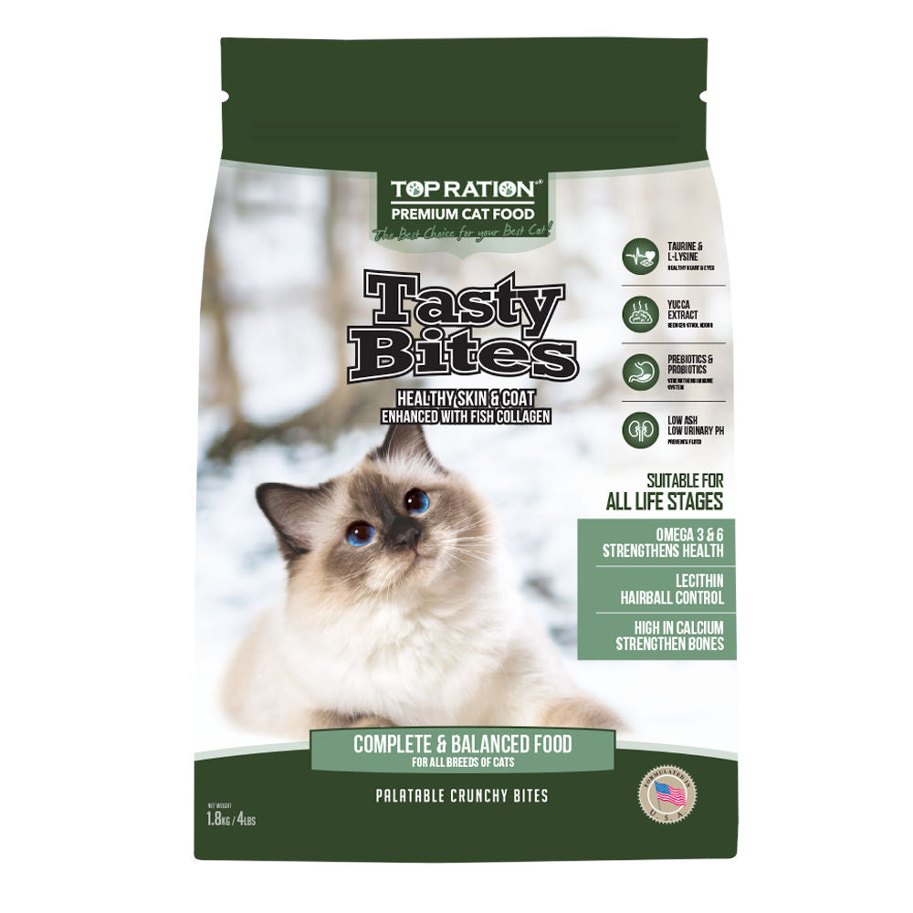 Top Ration Tasty Bites All Life Stages Dry Cat Food - Kohepets