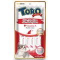 4 FOR $18: Toro Plus White Meat Tuna With Alaska Salmon & Vitamin A Liquid Cat Treats 75g