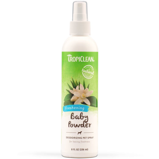 Tropiclean Baby Powder Deodorizing Pet Spray 8oz - Kohepets