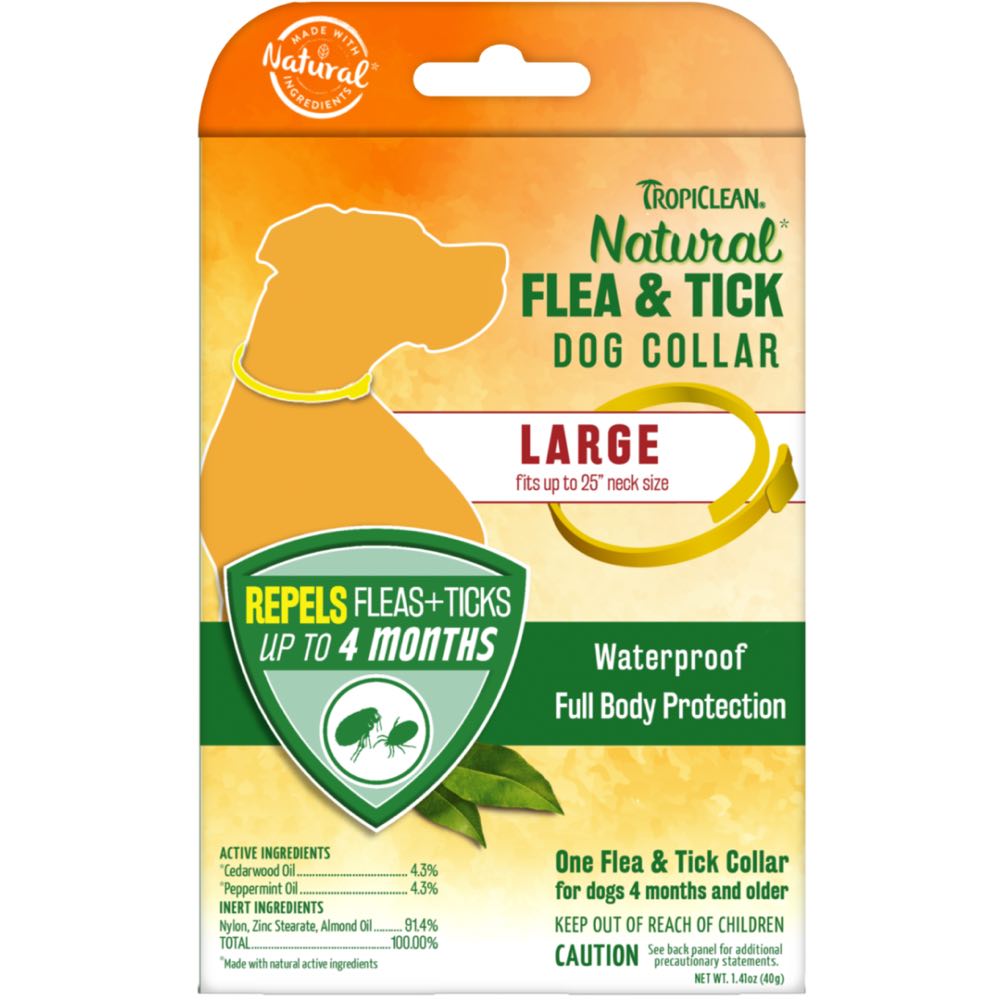 TropiClean Natural Flea & Tick Dog Collar - Kohepets