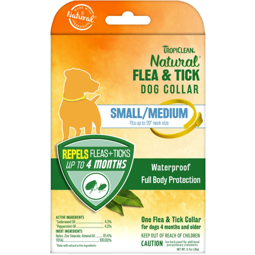 TropiClean Natural Flea & Tick Dog Collar - Kohepets