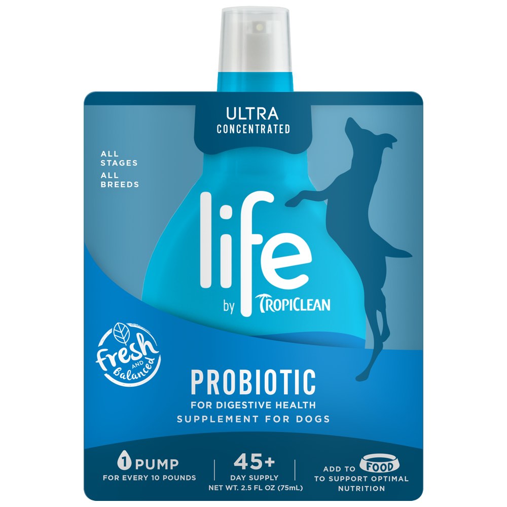 Life by Tropiclean Probiotic Supplement for Dogs 2.5oz - Kohepets