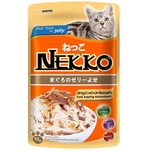 20% OFF: Nekko Tuna With Katsuobushi Pouch Cat Food 70g - Kohepets