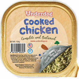 Underdog Cooked Chicken Complete & Balanced Frozen Dog Food 150g - Kohepets