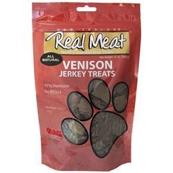 Real Meat Venison Jerky Grain Free Dog Treat 4oz - Kohepets