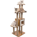 Vesper V-High Base Cat Furniture XL Walnut - Kohepets