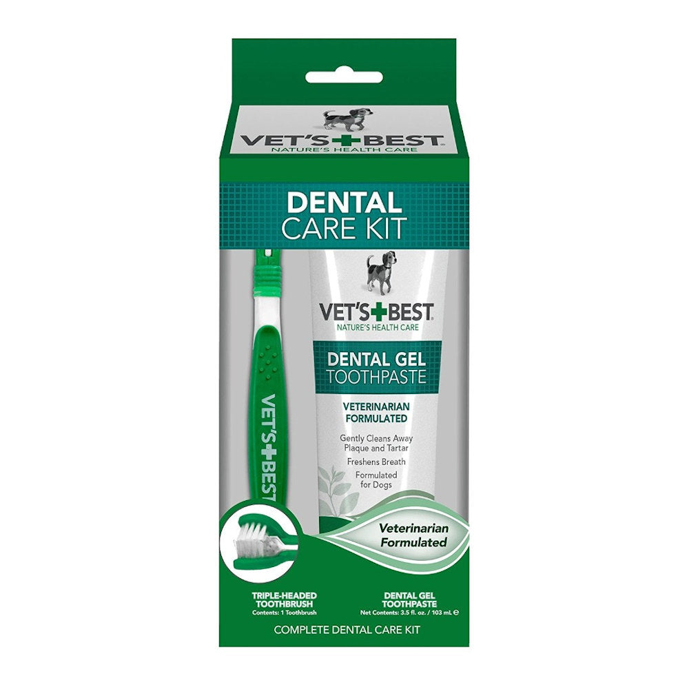 Vet's Best Ear Dental Care Kit For Dogs - Kohepets
