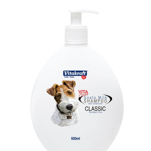 Vitakraft 2-in-1 Goat's Milk Shampoo For Dogs Classic 500ml - Kohepets
