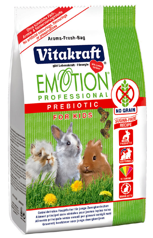 Vitakraft Emotion Professional Prebiotic Rabbit Kid Food - Kohepets