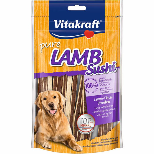 Vitakraft Lamb with Fish Sushi Strips Dog Treat 80g - Kohepets