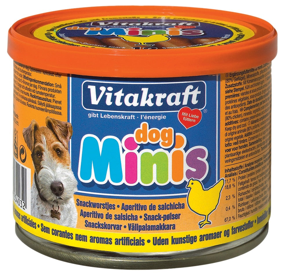 Vitakraft Mini Dog Sausages Dog Treat 120g - Kohepets