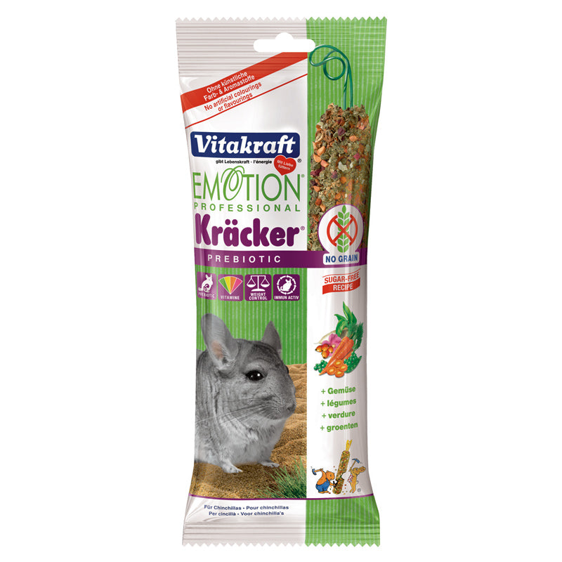 Vitakraft Emotion Professional Prebiotic Kracker With Vegetables For Chinchillas - Kohepets