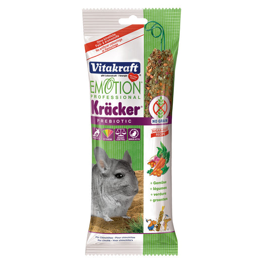 Vitakraft Emotion Professional Prebiotic Kracker With Vegetables For Chinchillas - Kohepets