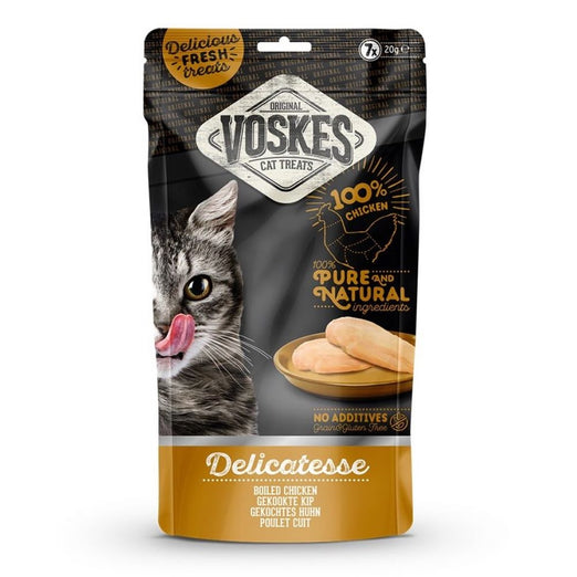Voskes Delicatesse Boiled Chicken Cat Treats 140g - Kohepets