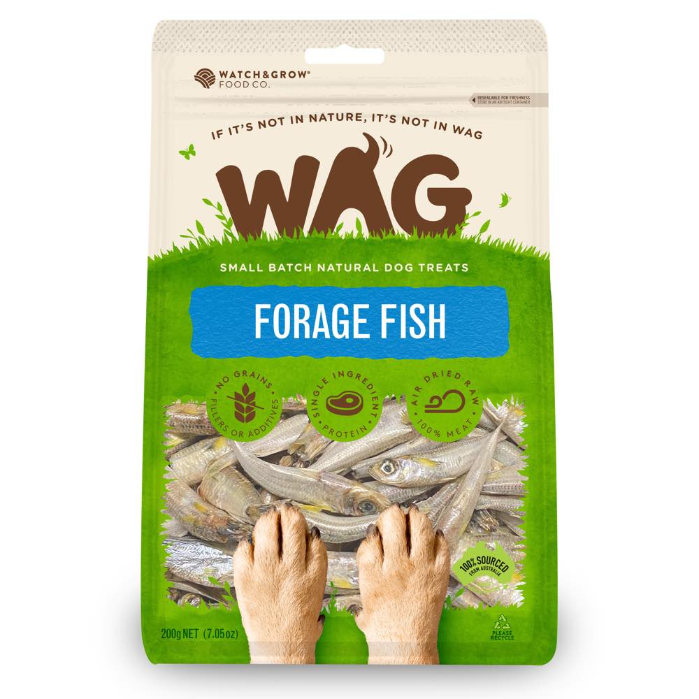 WAG Forage Fish Grain-Free Dog Treats 200g - Kohepets