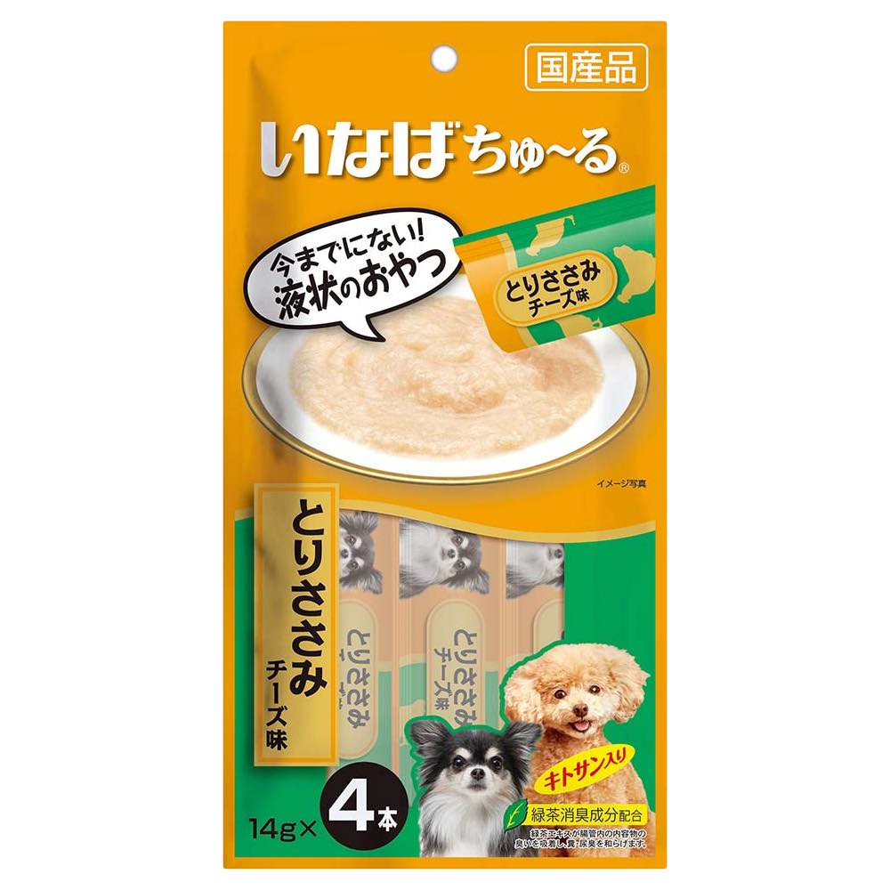 Inaba Wan Churu Chicken Fillet & Cheese Grain-Free Wet Dog Treats 56g - Kohepets
