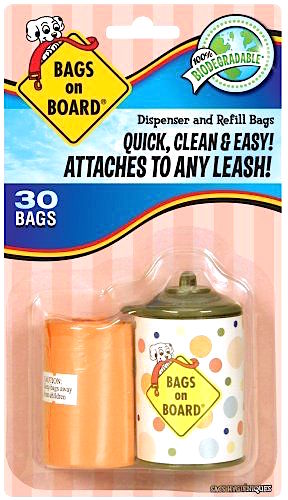 Bags on Board Polka Dots Dispenser With 30 Refill Bags - Kohepets