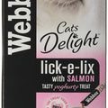 Webbox Lick-e-Lix Cats Delight Salmon Liquid Cat Treats 75g - Kohepets