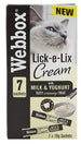 Webbox Lick-e-Lix Cream Milk & Yoghurt Liquid Cat Treats 70g