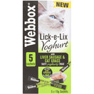 Webbox Lick-e-Lix Yoghurt Liver Sausage With Cat Grass Liquid Cat Treats 75g