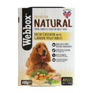 Webbox Premium Natural Fresh Chicken with Garden Vegetables Adult Wet Dog Food 400g