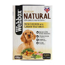 Webbox Premium Natural Fresh Chicken with Garden Vegetables Puppy Tray Wet Dog Food 400g