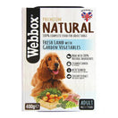 Webbox Premium Natural Fresh Lamb with Garden Vegetables Adult Wet Dog Food 400g
