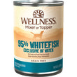 Wellness 95% Whitefish Grain-Free Canned Dog Food 374g