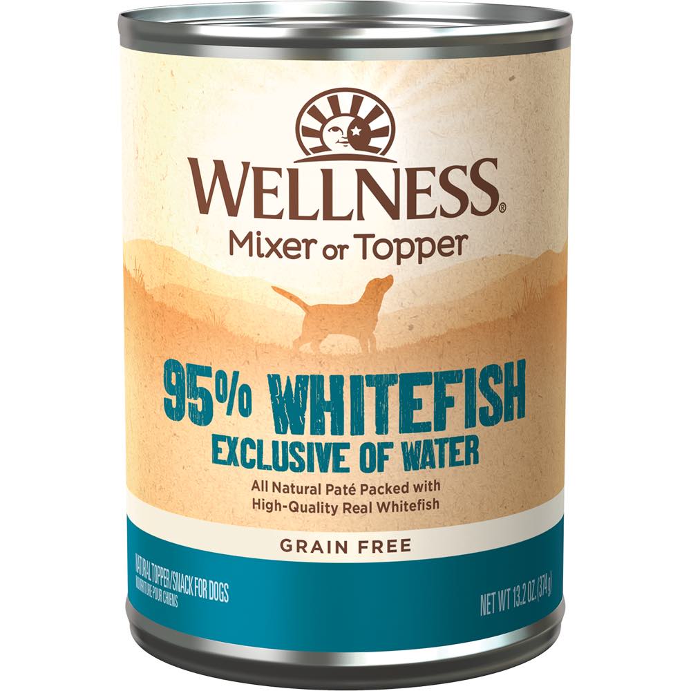 Wellness 95% Whitefish Grain-Free Canned Dog Food 374g