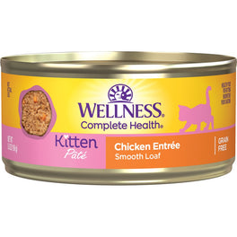 Wellness Complete Health Chicken Pate Grain-Free Kitten Canned Cat Food 5.5oz