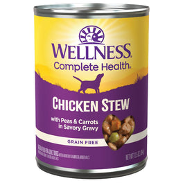 20% OFF: Wellness Complete Health Chicken Stew With Peas & Carrots Grain-Free Canned Dog Food 354g