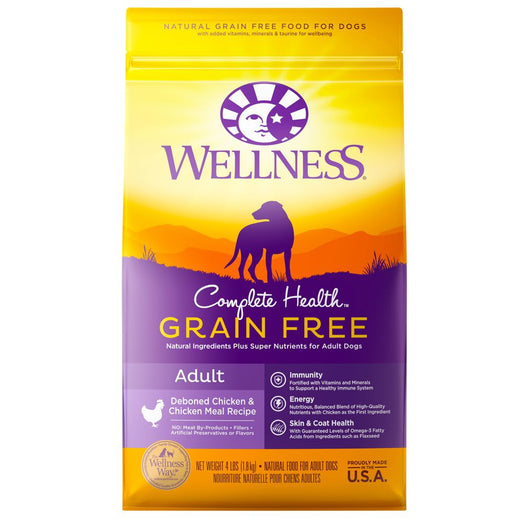 Wellness Complete Health Grain Free Adult Chicken & Chicken Meal Dry Dog Food - Kohepets