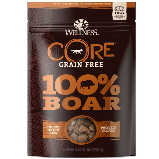 Wellness CORE 100% Boar Freeze Dried Dog Treats 2oz - Kohepets