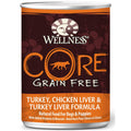 20% OFF: Wellness CORE Grain-Free Turkey, Chicken Liver & Turkey Liver Canned Dog Food 354g - Kohepets