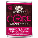 20% OFF: Wellness CORE Grain-Free Turkey, Pork Liver & Duck Canned Dog Food 354g