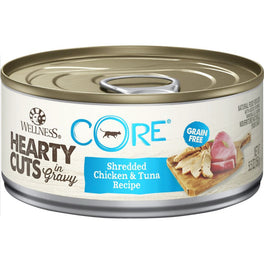 Wellness CORE Hearty Cuts Shredded Chicken & Tuna Canned Cat Food 156g - Kohepets