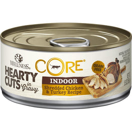 Wellness CORE Hearty Cuts Indoor Shredded Chicken & Turkey Canned Cat Food 156g - Kohepets